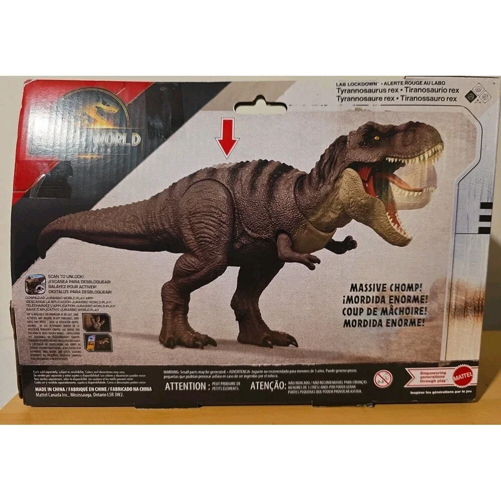 Jurassic World Rebirth Lab Lockdown Tyrannosaurus Rex Dinosaur T-Rex Figure